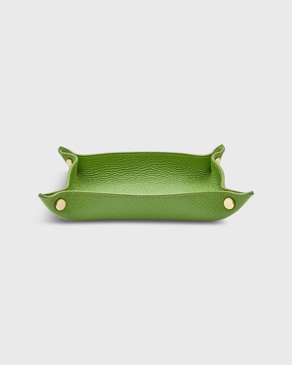 Sid Mashburn Medium Rectangle Tray In Leaf Leather