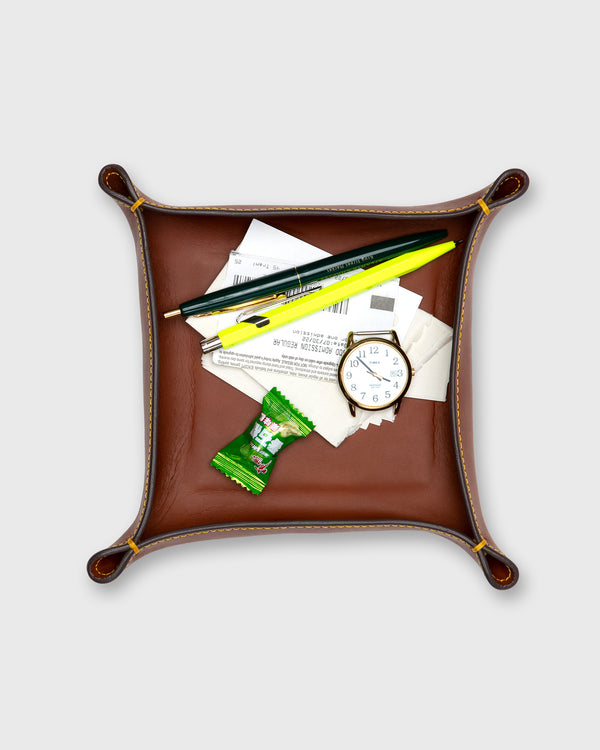 Sid Mashburn Medium Tray In Golden Leather