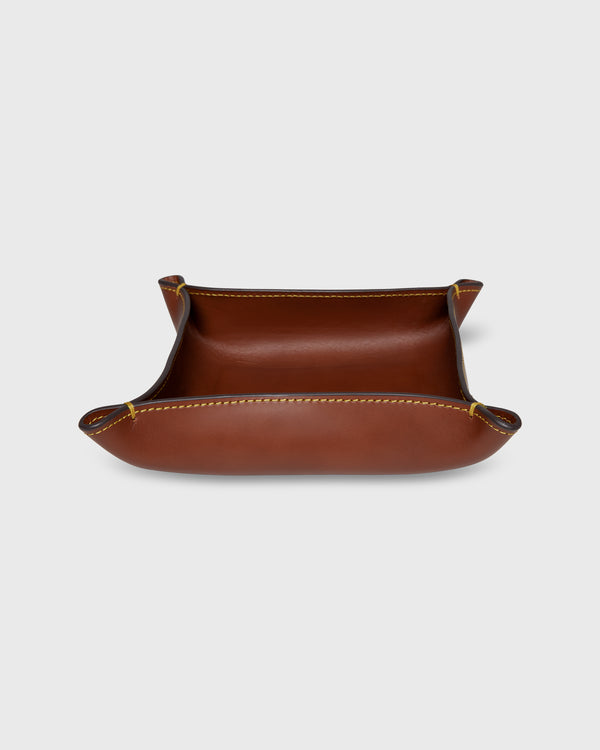 Sid Mashburn Medium Tray In Golden Leather