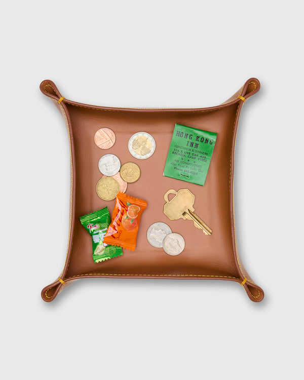 Sid Mashburn Medium Tray In Natural Leather