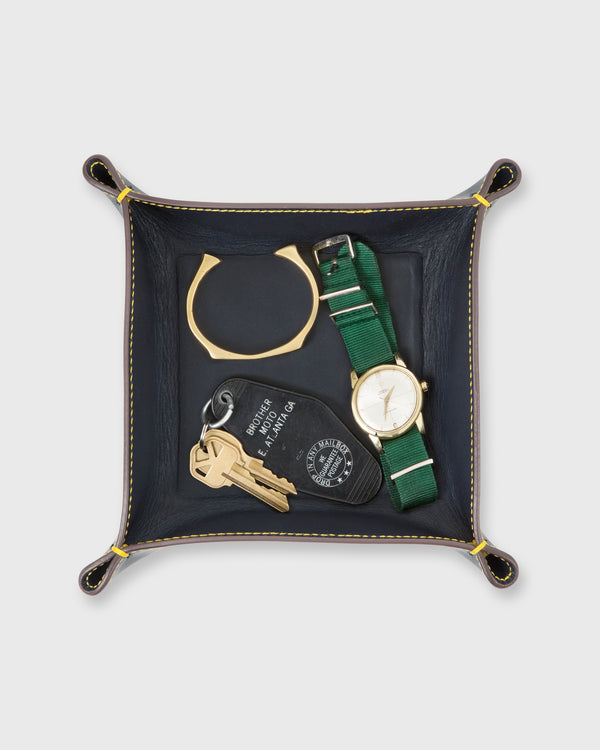 Sid Mashburn Medium Tray In Navy Leather