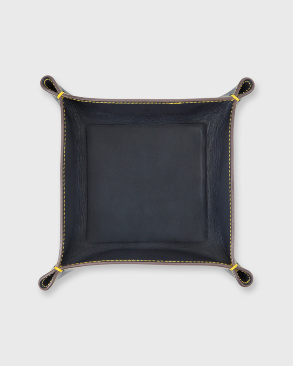 sid mashburn Medium Tray in Navy Leather