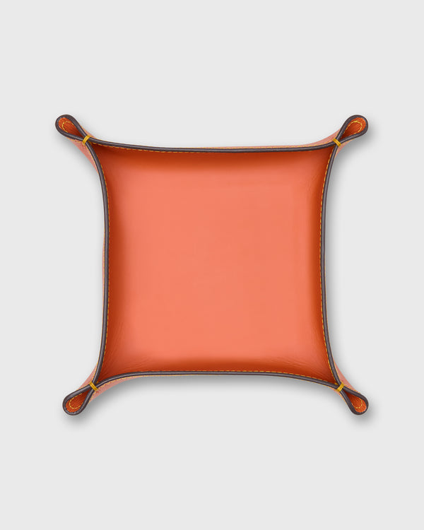 sid mashburn Medium Tray in Orange Leather