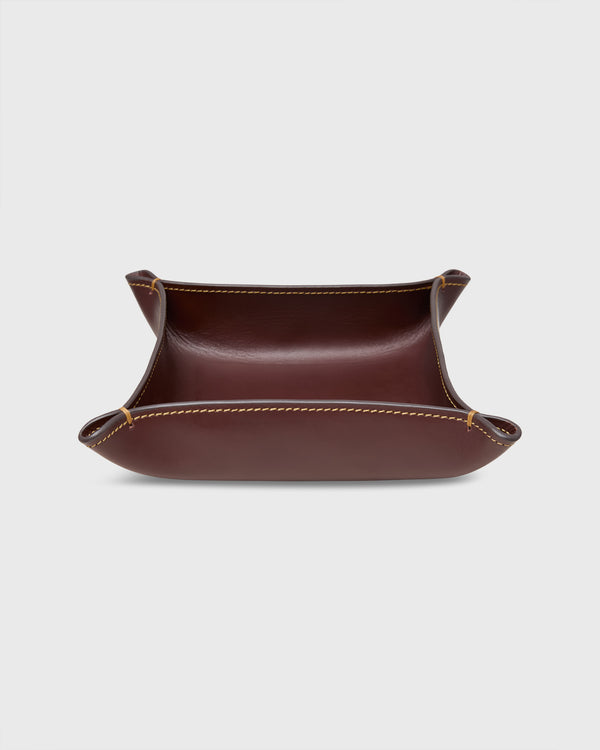Sid Mashburn Medium Tray In Papaya Leather