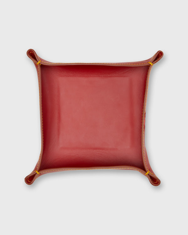 sid mashburn Medium Tray in Red Leather