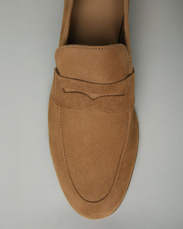 Sid Mashburn Mia Loafer In Camel Suede
