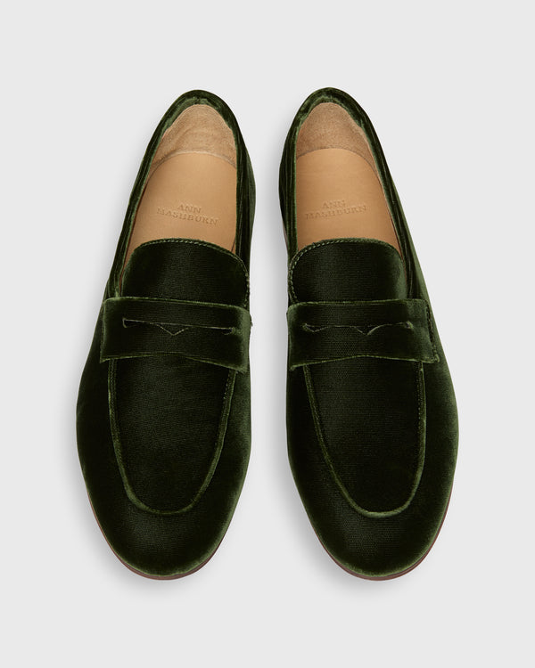 Sid Mashburn Mia Loafer In Hunter Velvet