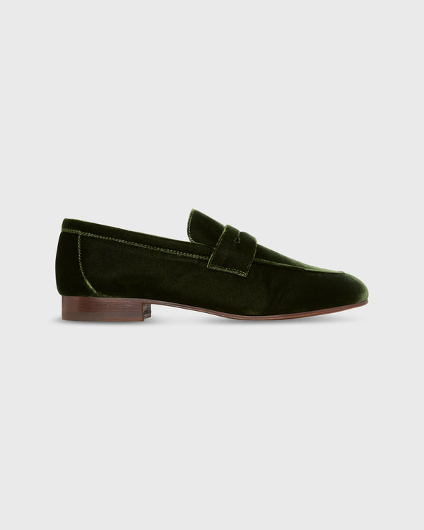 sid mashburn Mia Loafer in Hunter Velvet