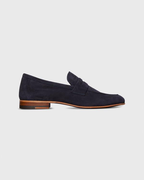 sid mashburn Mia Loafer in Navy Suede