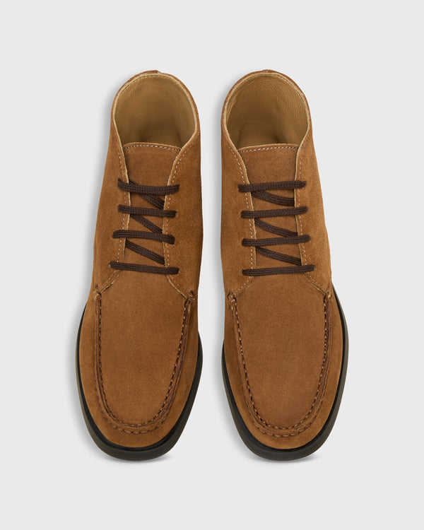 Sid Mashburn Moccasin Boot In Cigar Suede