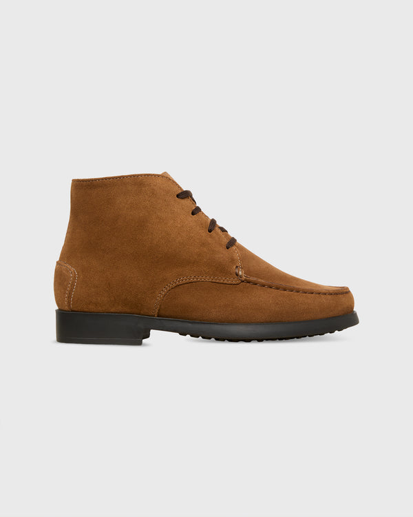 sid mashburn Moccasin Boot in Cigar Suede