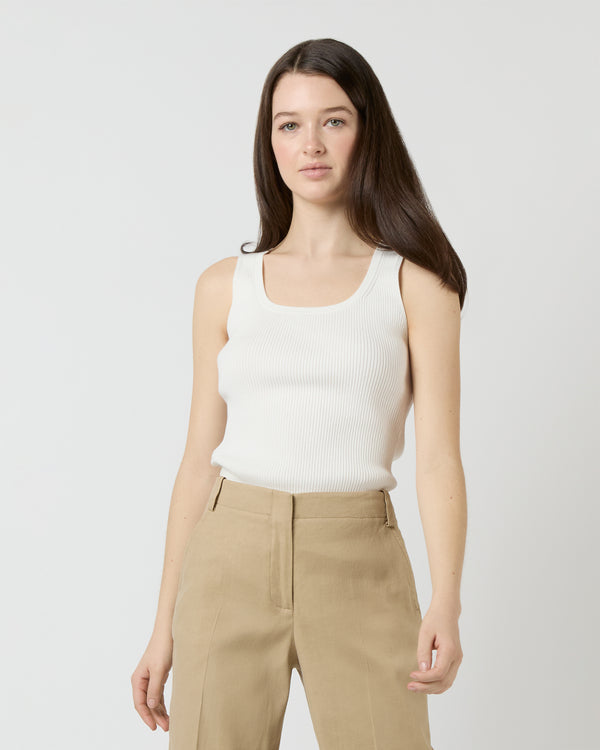 sid mashburn Nia Shell in Chalk Ice Cotton