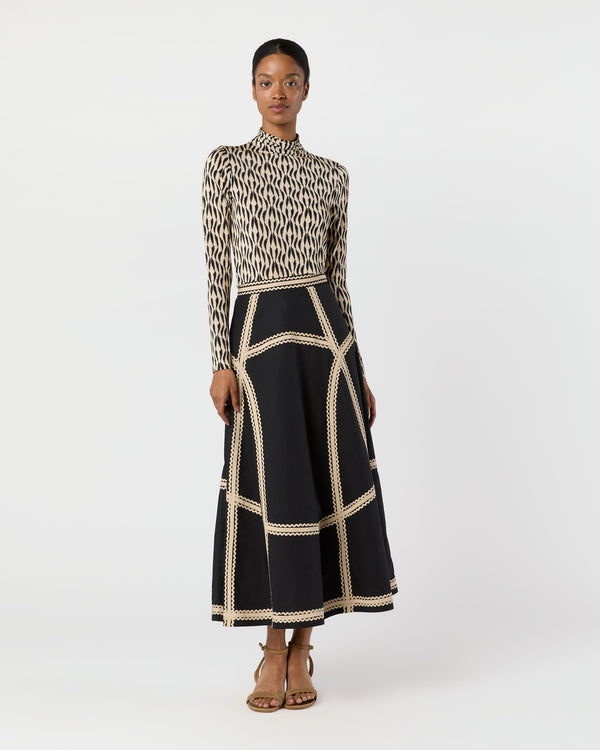 sid mashburn Norah Skirt in Noir