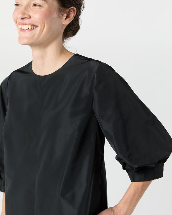 Sid Mashburn Ophelia Dress In Black Taffeta