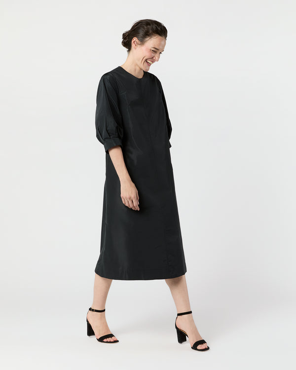 Sid Mashburn Ophelia Dress In Black Taffeta