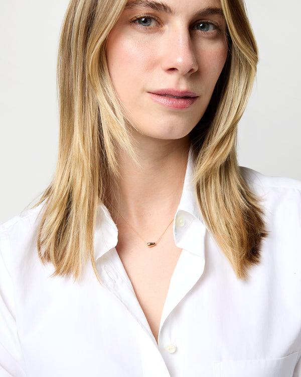 Sid Mashburn Organic Bead Pendant Necklace In Gold