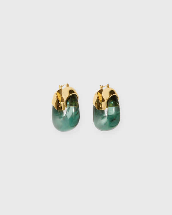 sid mashburn Organic Hoop Earrings in Forest