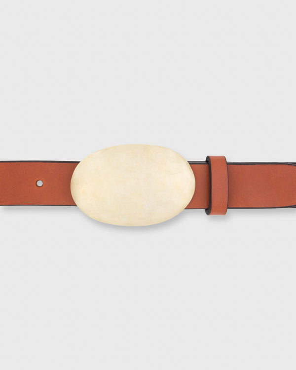 Sid Mashburn Oval Belt Buckle In Brass