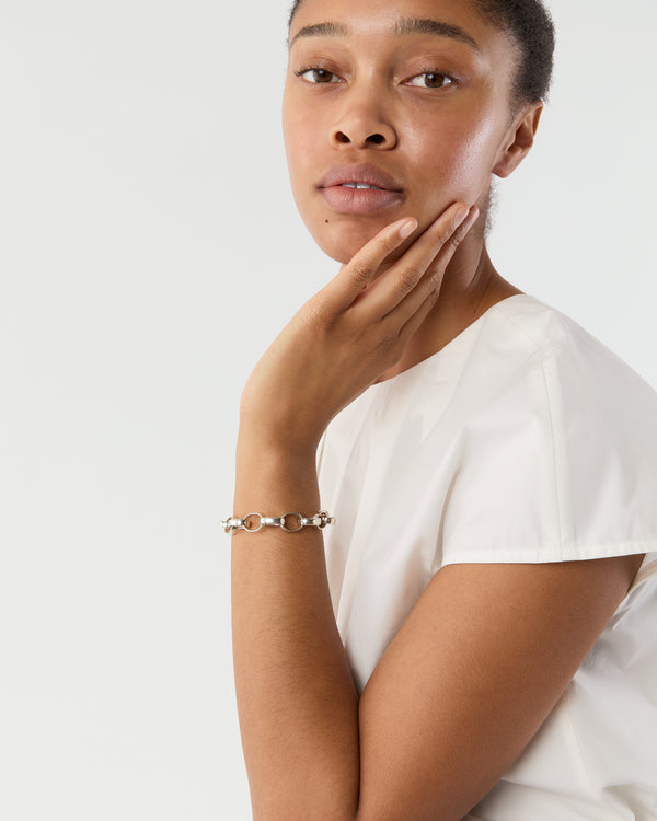 Sid Mashburn Oval Link Bracelet In Sterling Silver