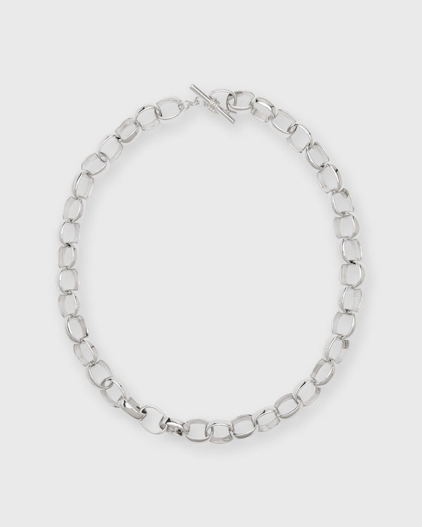 sid mashburn Oval Link Necklace in Sterling Silver