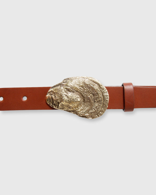 Sid Mashburn Oyster Shell Belt Buckle In Brass