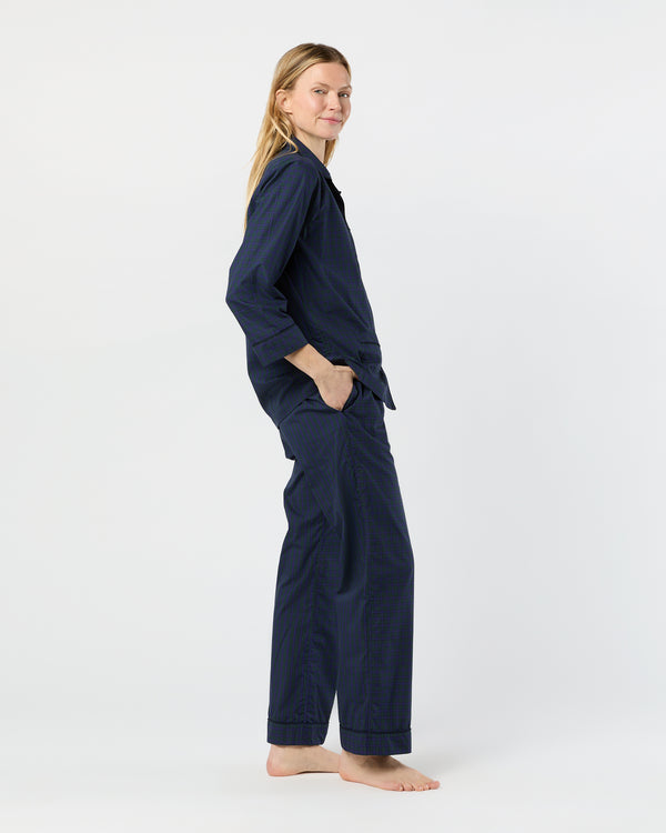 Sid Mashburn Pajama Set In Blackwatch Poplin