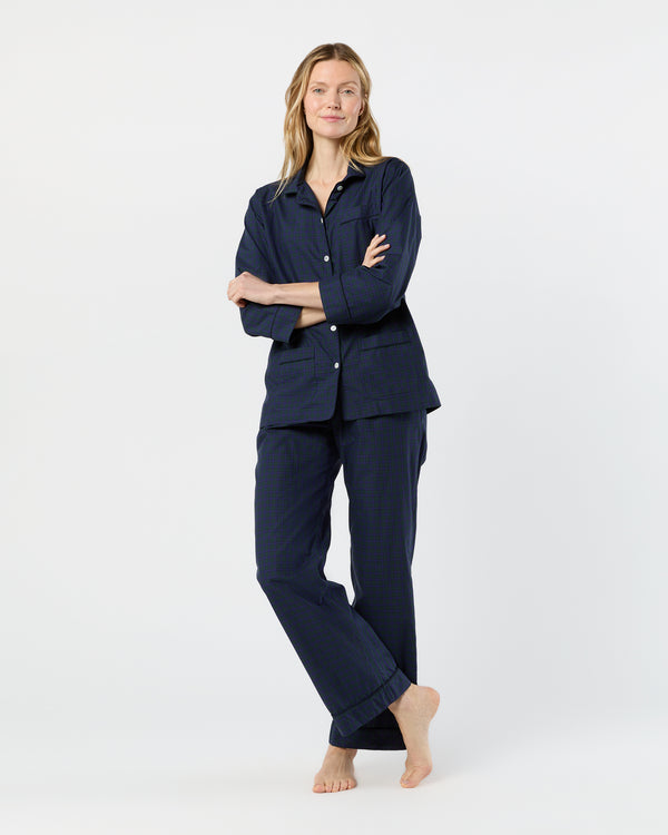 sid mashburn Pajama Set in Blackwatch Poplin