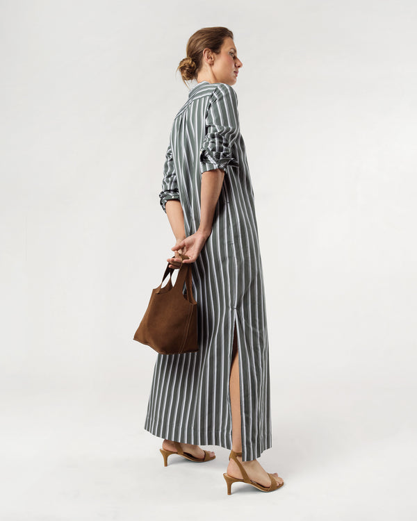 Sid Mashburn Paola Bucket Bag In Chestnut Suede