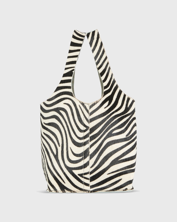 sid mashburn Paola Bucket Bag in Zebra Calf Hair