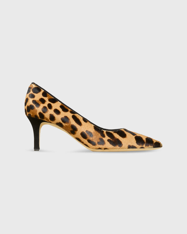 sid mashburn Pointed-Toe Pump in Leopard Calf Hair