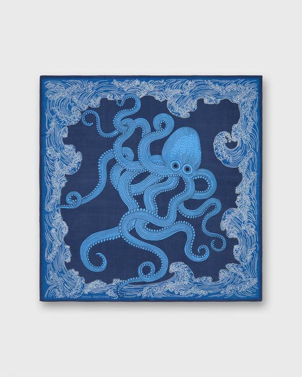 Sid Mashburn Poseidon Small Square Scarf In Azure