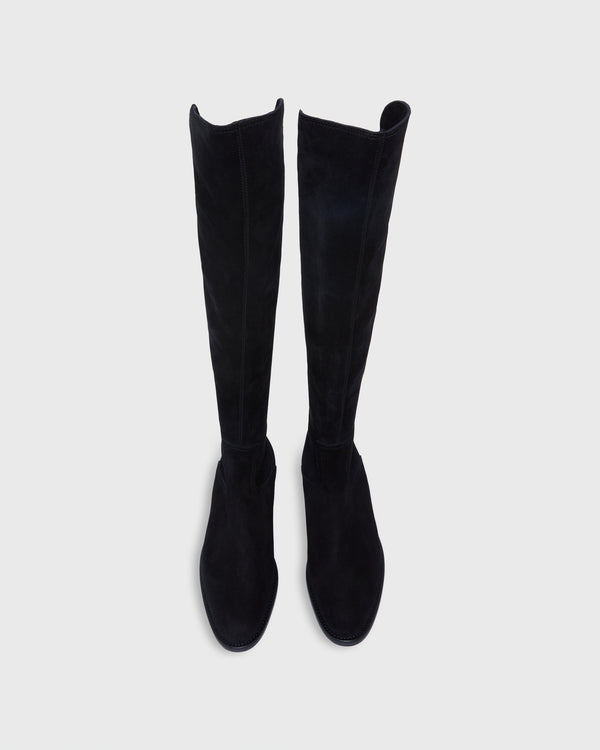 Sid Mashburn Pull-On Boot In Black Suede