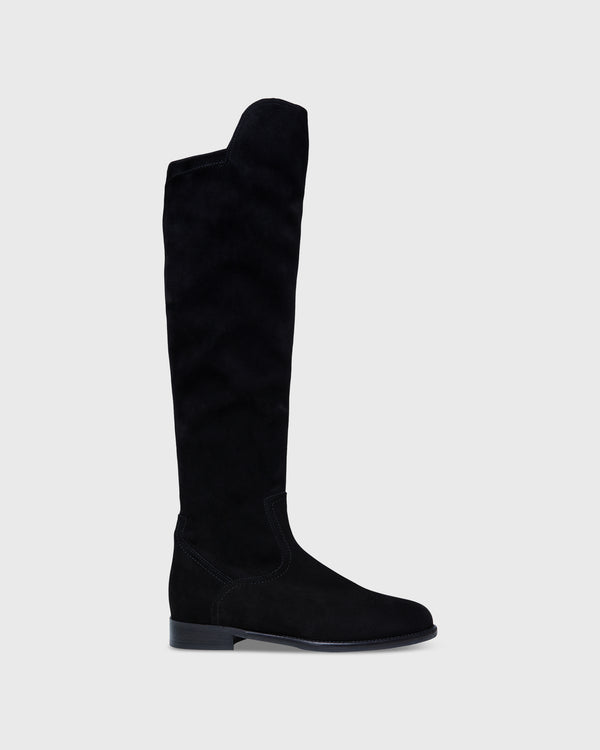 sid mashburn Pull-On Boot in Black Suede