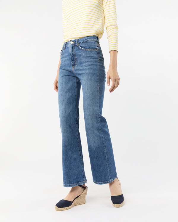 Sid Mashburn Pyramid Jeans In Brisk Mid Vintage