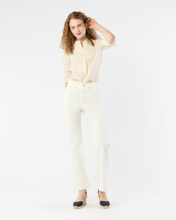 sid mashburn Pyramid Jeans in Natural White