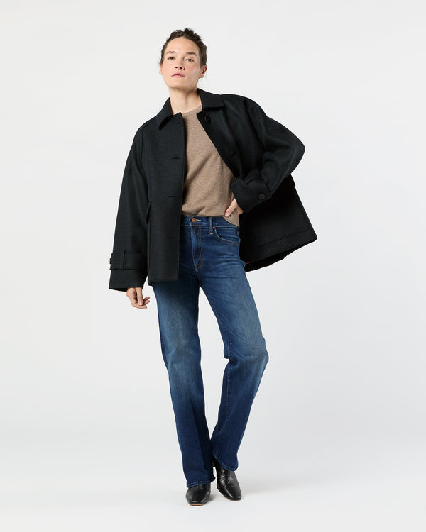 Sid Mashburn Raglan Jacket In Dark Blue