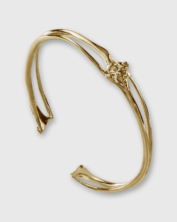 sid mashburn Rattlesnake Rib Cuff in Vermeil