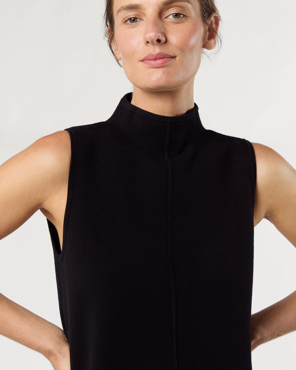 Sid Mashburn Rebel Dress In Black Cotton/Silk