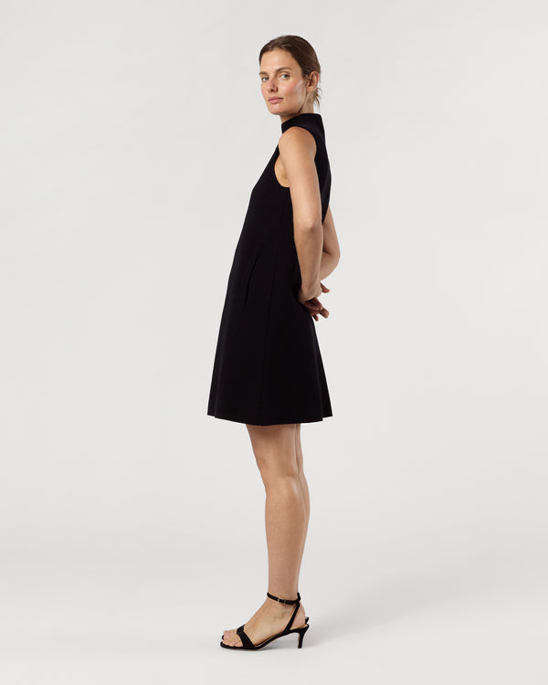 Sid Mashburn Rebel Dress In Black Cotton/Silk