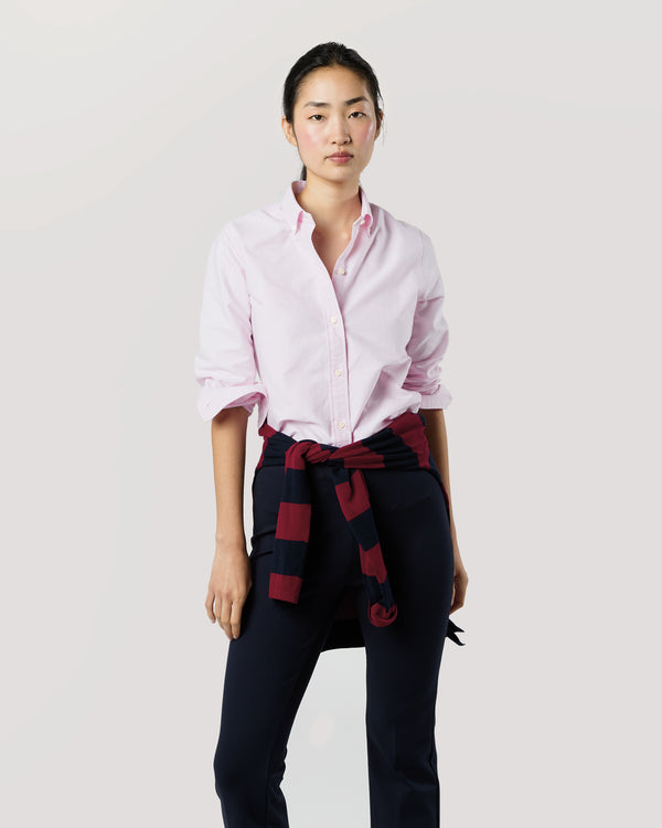 Sid Mashburn Schoolgirl Shirt In Light Pink Oxford
