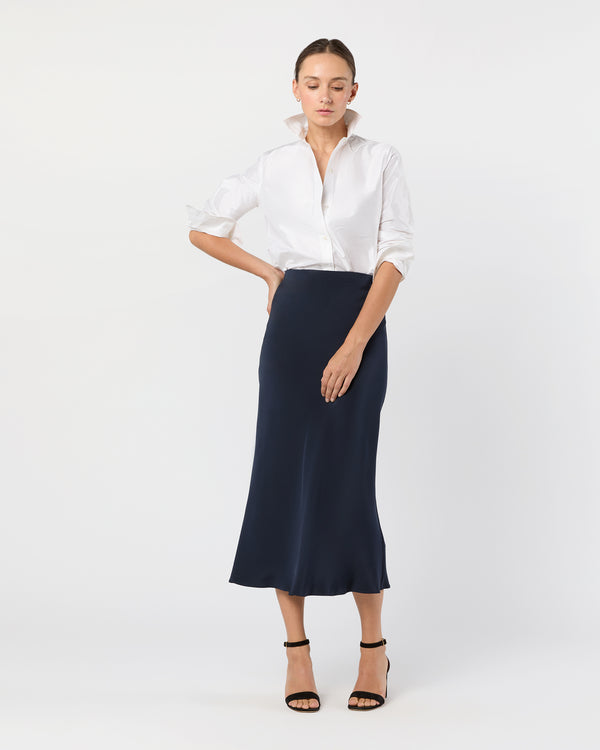 Sid Mashburn Sidney Shirt In Ivory Silk Shantung