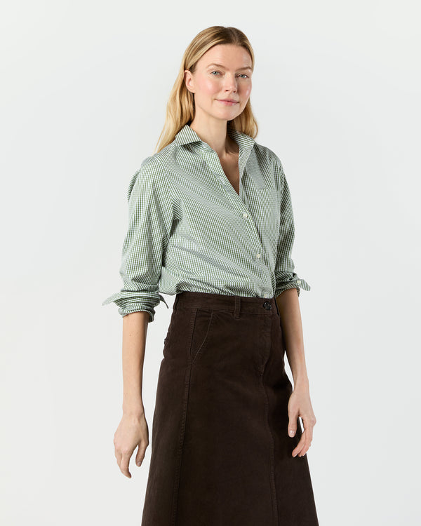 sid mashburn Sidney Shirt in Leaf Gingham Poplin