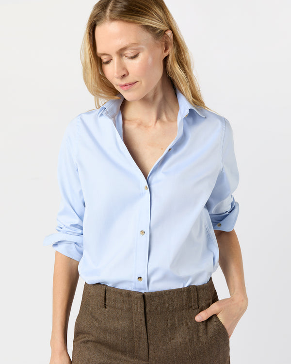 sid mashburn Sidney Shirt in Sky Pinpoint