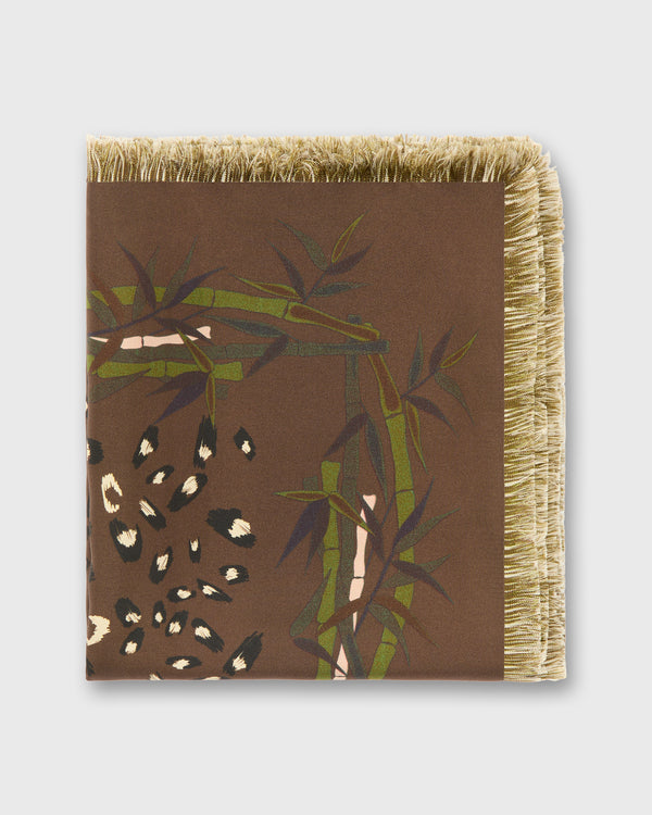 Sid Mashburn Silk Square Scarf In Animal