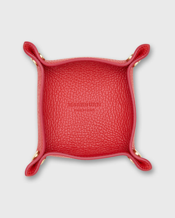 sid mashburn Small Square Tray in Poppy Leather