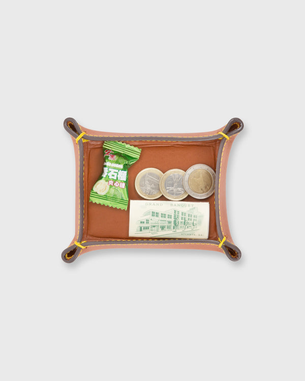 Sid Mashburn Small Tray In Golden Leather
