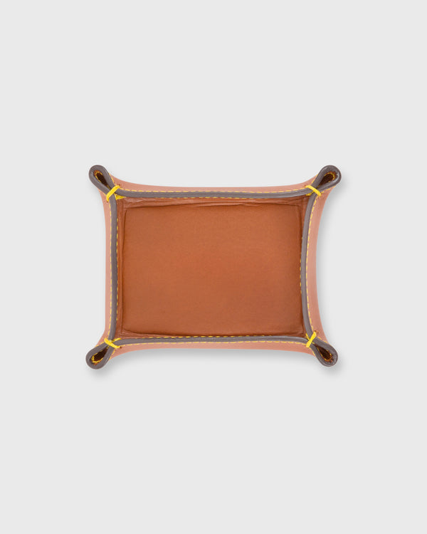 sid mashburn Small Tray in Golden Leather