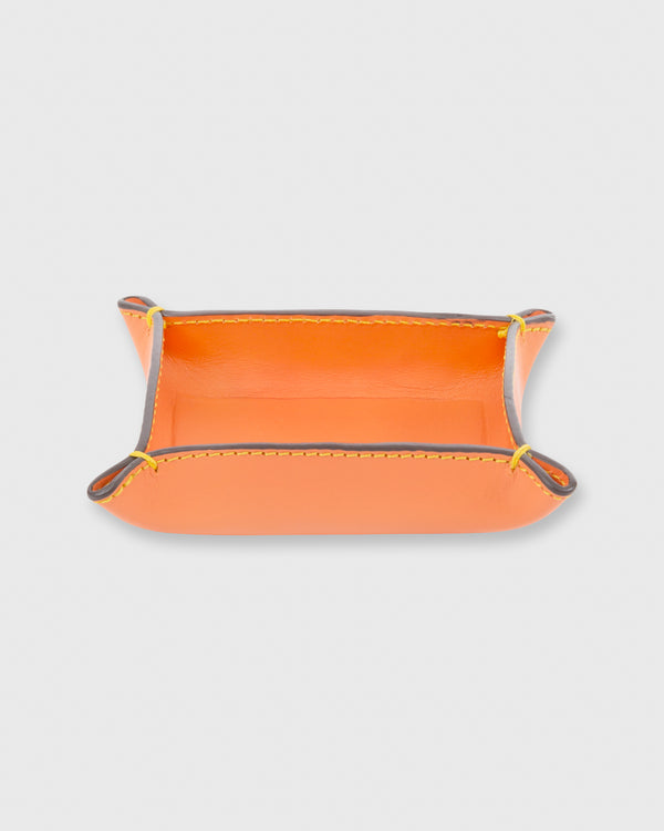 Sid Mashburn Small Tray In Orange Leather