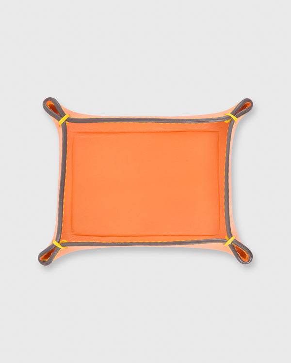 sid mashburn Small Tray in Orange Leather