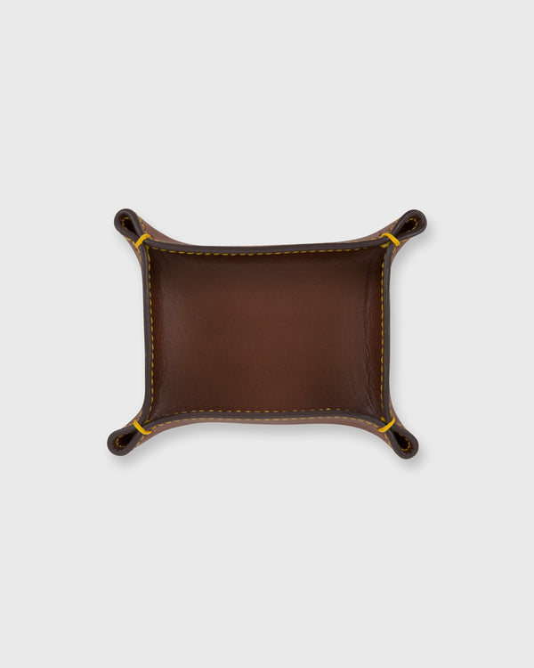 sid mashburn Small Tray in Papaya Leather